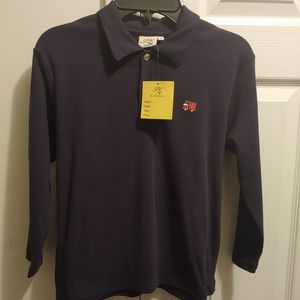 Luigi Kids Boy's Dark Blue long sleeve Polo shirt